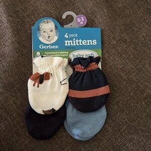 Gerber 4 Pack Mittens